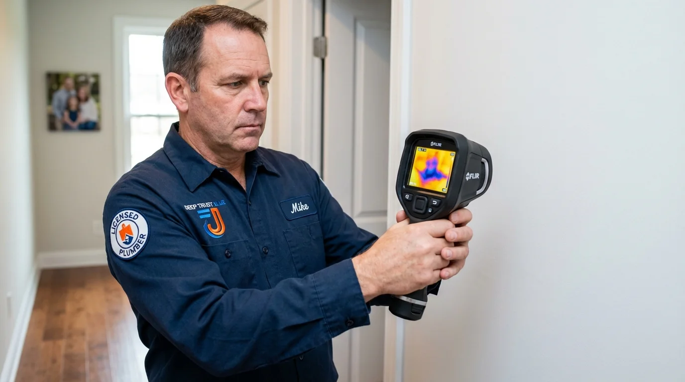 Thermal imaging leak detection by Johns Plumbing LLC in Grantsville
